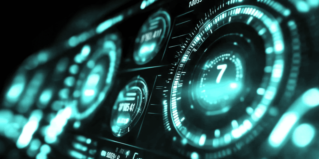 a close up of a digital display